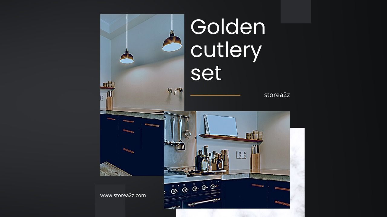 Elevate Your Dining Experience with a Golden Cutlery Set